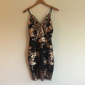 Black sparkle dress